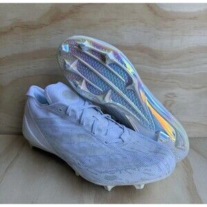 Adidas Adizero Electric White Metallic IE437 Football Cleats Mens Size 12